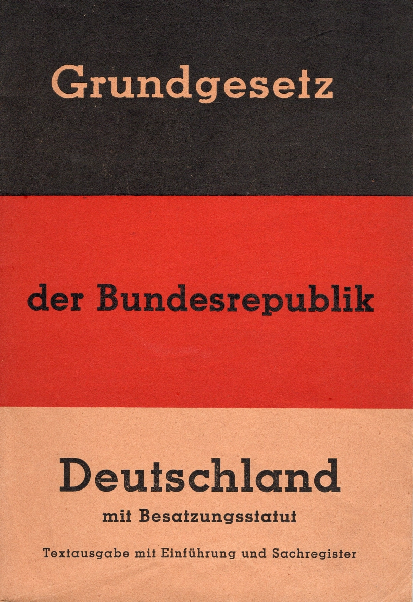23. Mai Jahrestag der Verkündung des Grundgesetzes Grundgesetz aus dem Jahr 1950
