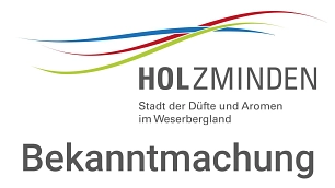 Bekanntmachung Bekanntmachung der Stadt Holzminden