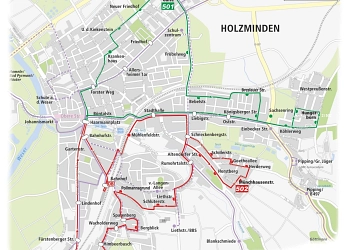 Linienplan Stadtbus Holzminden