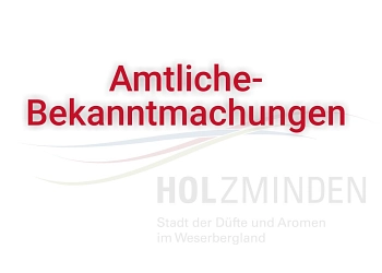 Menü-Bild Amtliche Bekanntmachungen